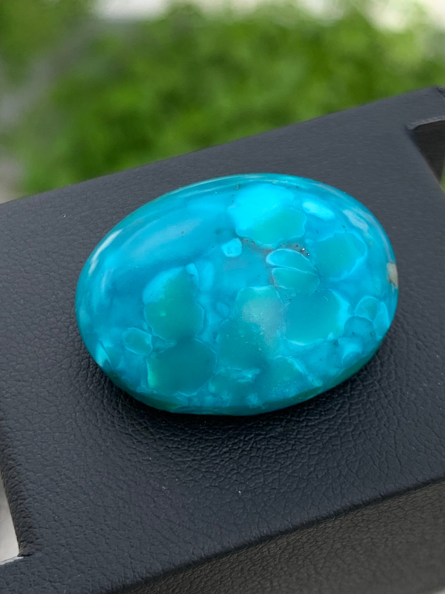 Rare Natural Persian Turquoise Gemstone from Afghanistan- 47.41 Carat Oval Cut  - High quality Oval Cut, Sky Blue Clean Gemstone