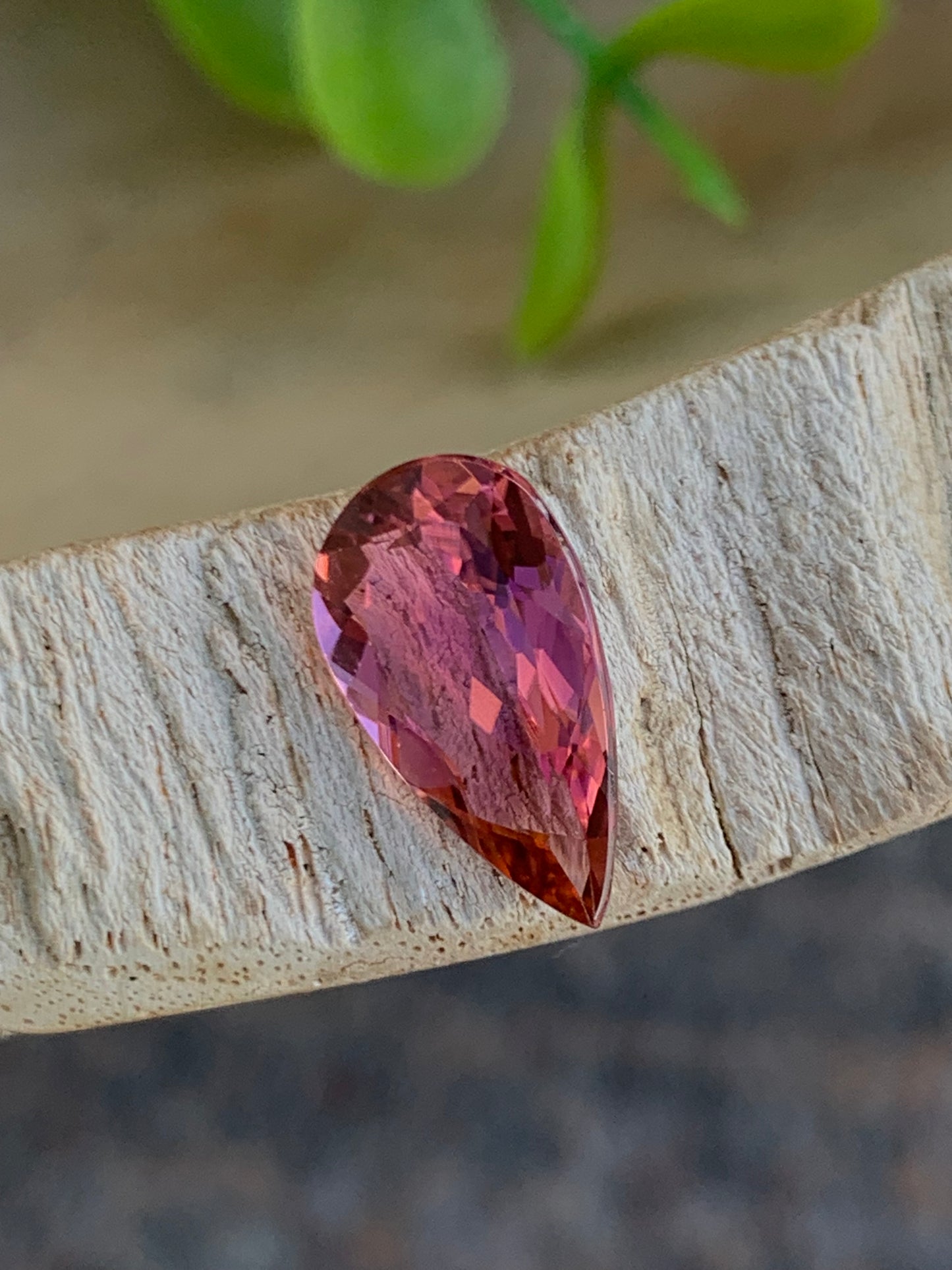 2.51 Carat Natural Pink Tourmaline Pear Cut from Afghanistan – Untreated Gemstone for Elegant Jewelry