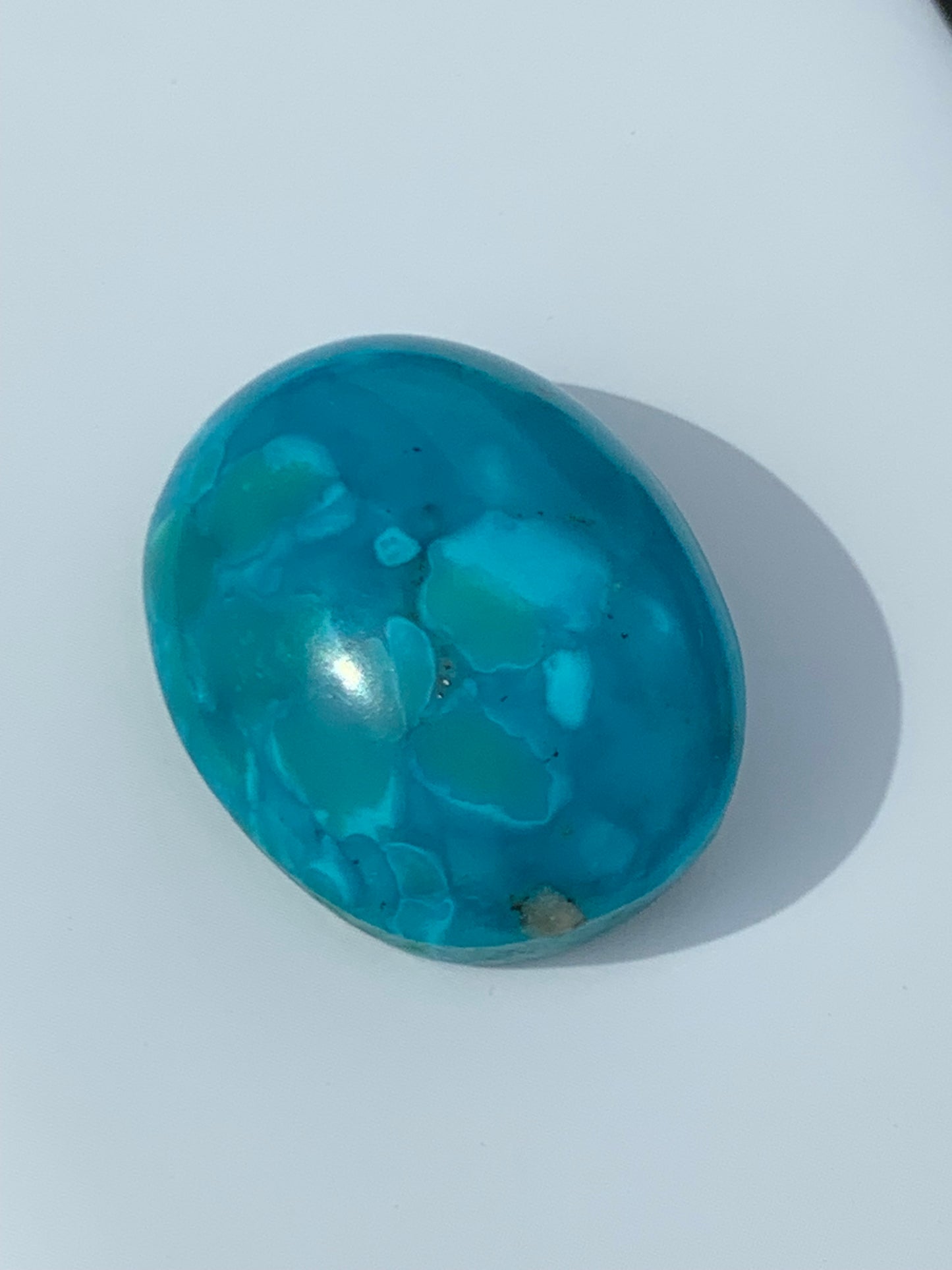Rare Natural Persian Turquoise Gemstone from Afghanistan- 47.41 Carat Oval Cut  - High quality Oval Cut, Sky Blue Clean Gemstone