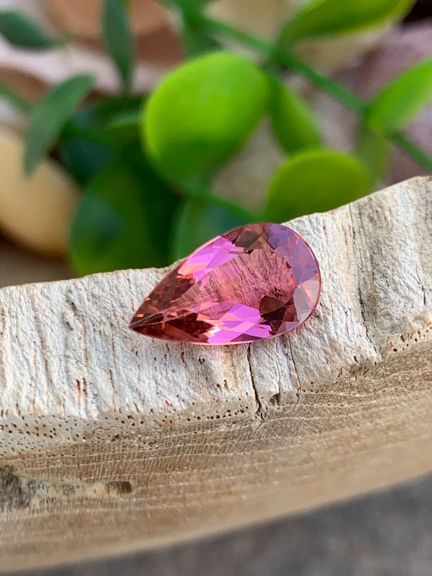 2.51 Carat Natural Pink Tourmaline Pear Cut from Afghanistan – Untreated Gemstone for Elegant Jewelry